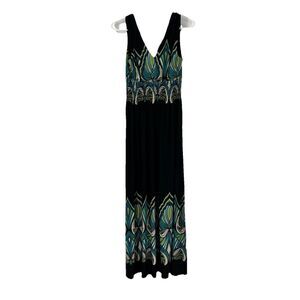 Womens Jessica Howard 8 Maxi Sleeveless Ruched Waist Cruise Vacation Beach
